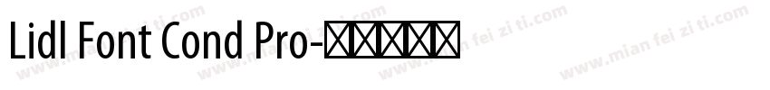 Lidl Font Cond Pro字体转换